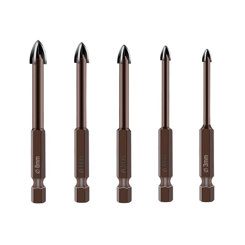 Drill Plus - Kit 5 Brocas (3, 4, 5, 6 e 8 mm)