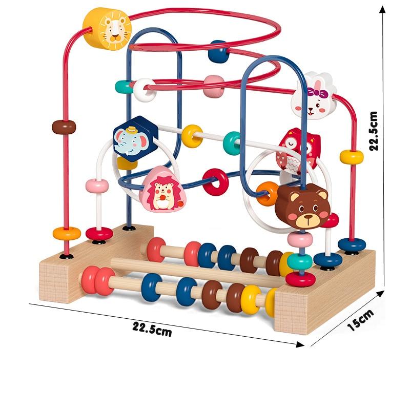 Ábaco de Madeira Educativo Montessori Matemática